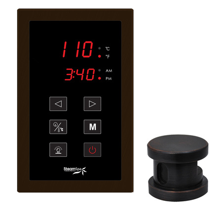 STEAMSPA Oasis Touch Panel Control Kit in Oil Rubbed Bronze OATPKOB